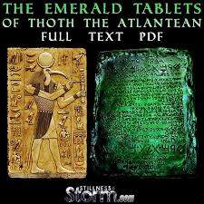 Stillness in the Storm : The Emerald Tablets of Thoth the Atlantean - Full  Text Pdf | Emerald tablets of thoth, Ancient atlantis, Ancient mysteries