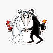Spy vs. Spy " Sticker by shirtdude13 | Redbubble